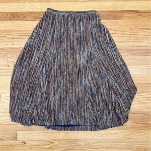 Multicolored striped skirt
